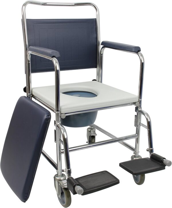 815F4rn4IdL._AC_SL1500_ Heavy Duty Mobile Commode Chair